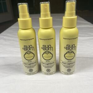 SunBum Blonde Hair Lightener 4 oz Spray Brighten Highlight Enriched 3 Pack New